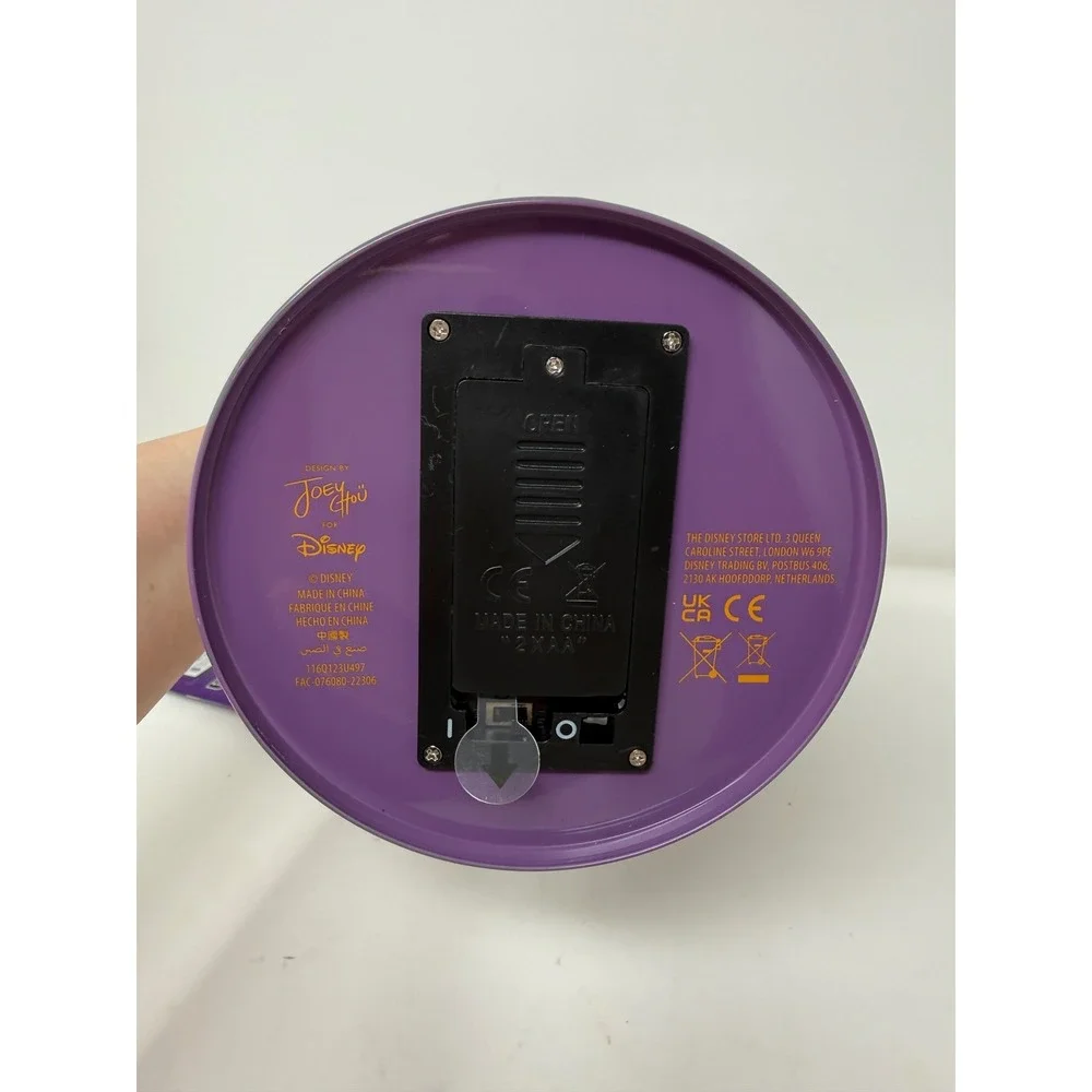 Disney Parks Joey Chou Light-Up Table Lantern Purple Castle Fireworks‎ New